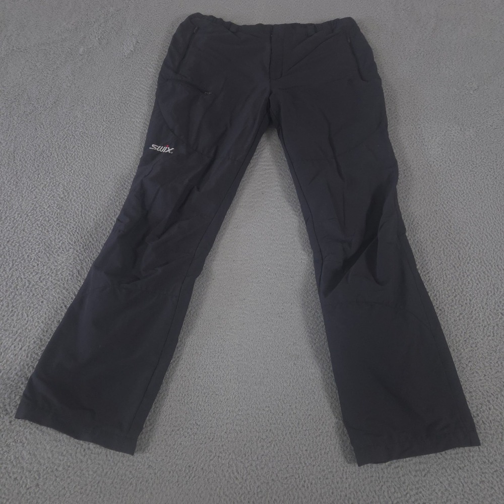 Swix Pants Mens XL Black Impulse Nylon Stretch Straight Leg Nordic Ski Training